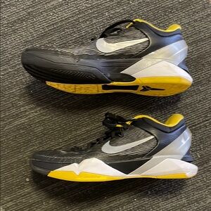 Black and Yellow Athletic Sneakers